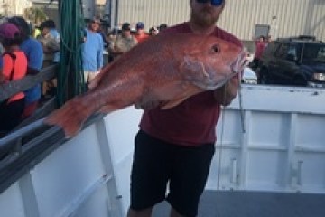 a man holding a fish
