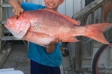 a person holding a fish