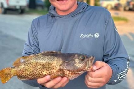 a man holding a fish